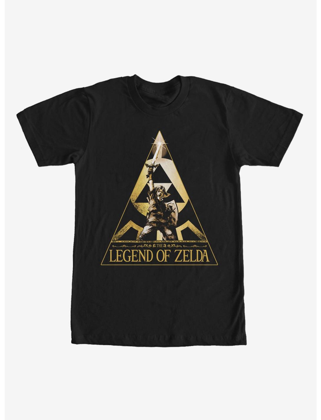 Nintendo Legend of Zelda Triangle T-Shirt, BLACK, hi-res