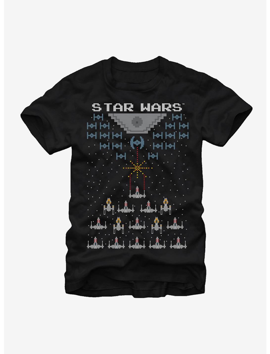 Star Wars Pixel Battle of Yavin T-Shirt, BLACK, hi-res