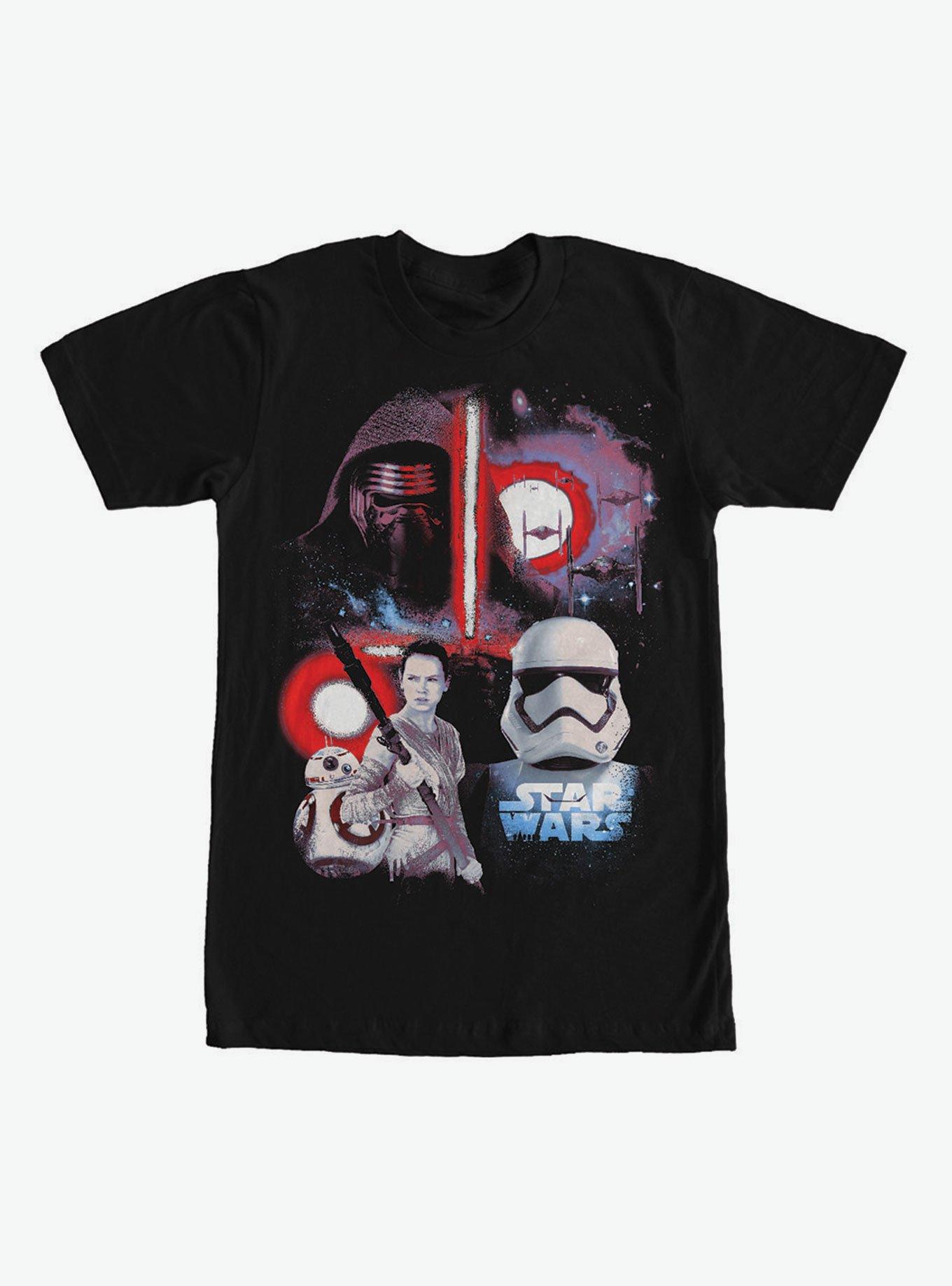 Star Wars Rey and the First Order T-Shirt, BLACK, hi-res