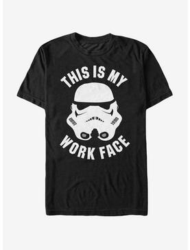 Star Wars Stormtrooper This is My Work Face T-Shirt, , hi-res