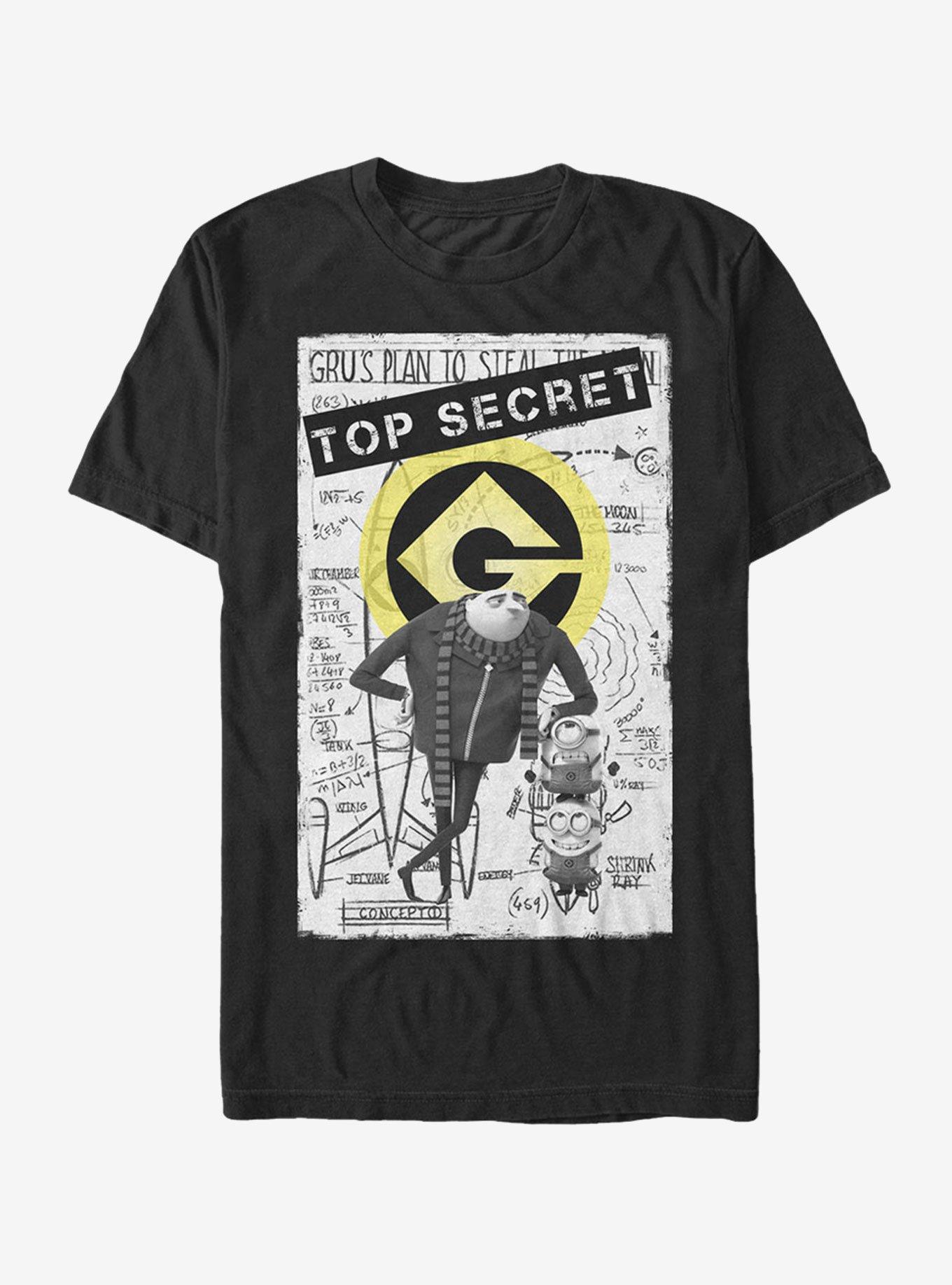 Despicable Me Top Secret T-Shirt, BLACK, hi-res