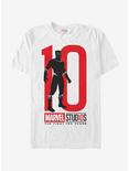 Marvel 10 Anniversary Black Panther T-Shirt, WHITE, hi-res