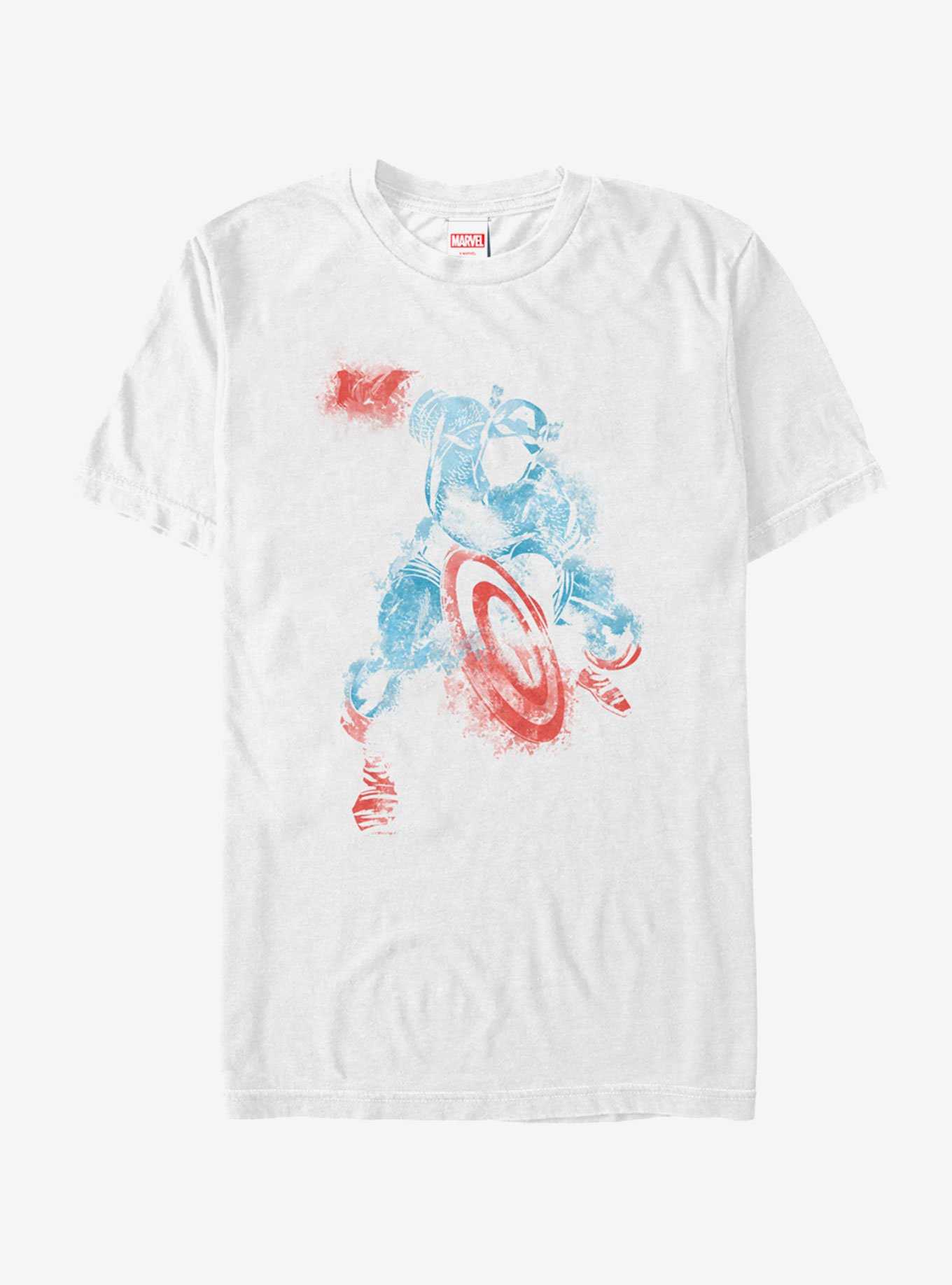 Marvel Captain America Watercolor T-Shirt, , hi-res