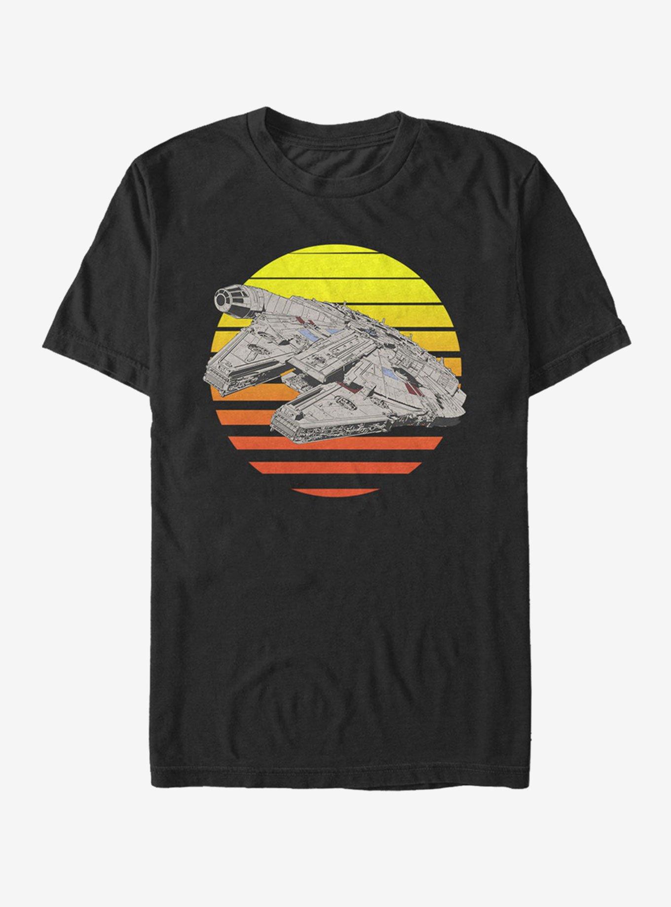 Star Wars Millennium Falcon Sunset T-Shirt, , hi-res