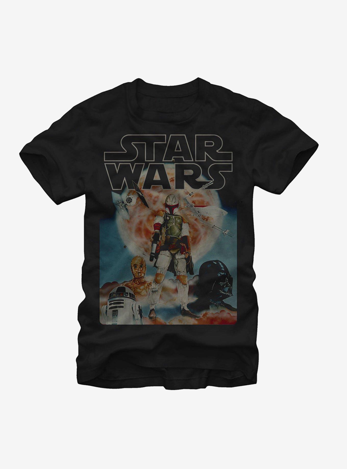 Star Wars Boba Fett and Droids T-Shirt, , hi-res