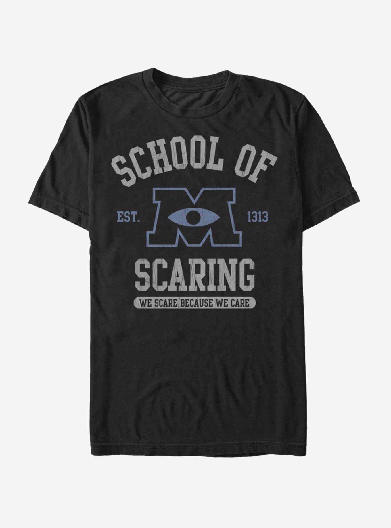 Disney Pixar Monsters University School of Scaring T-Shirt, BLACK, hi-res