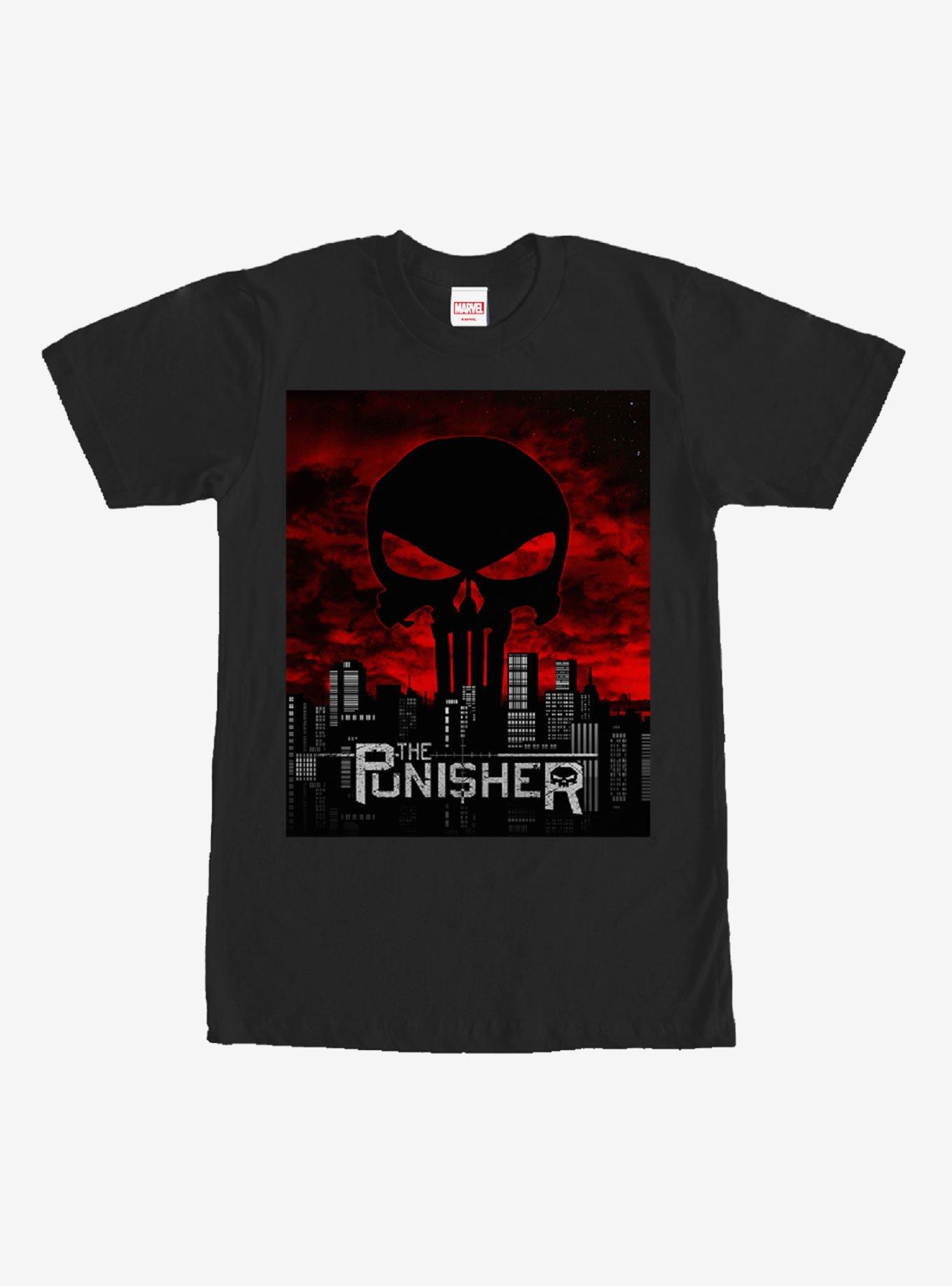 Marvel Punisher Skyline T-Shirt, , hi-res