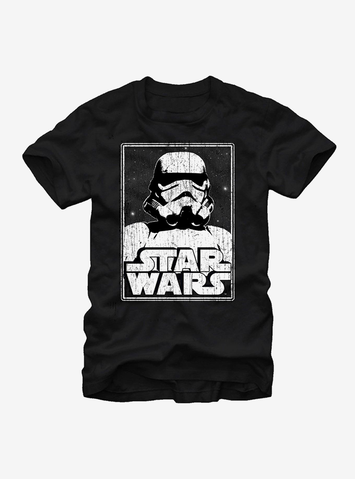 Star Wars Stormtrooper Logo T-Shirt - BLACK | BoxLunch