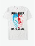Marvel The Punisher vs. Daredevil Profile T-Shirt, WHITE, hi-res