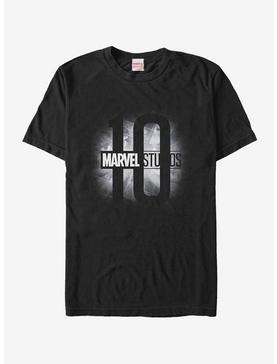 Marvel 10 Studio Anniversary Grayscale Logo T-Shirt, , hi-res