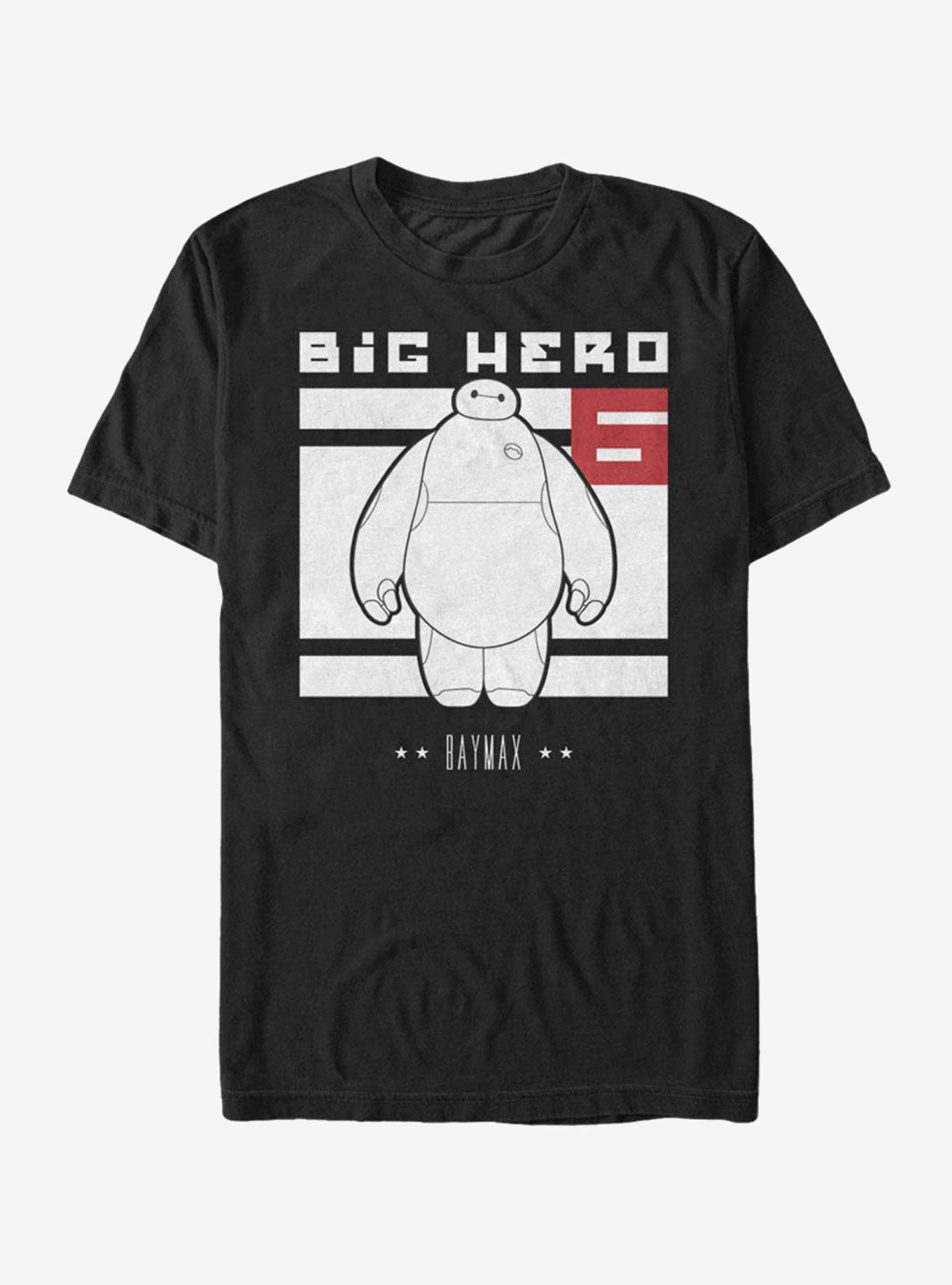 Disney Big Hero 6 Baymax Block T-Shirt, BLACK, hi-res