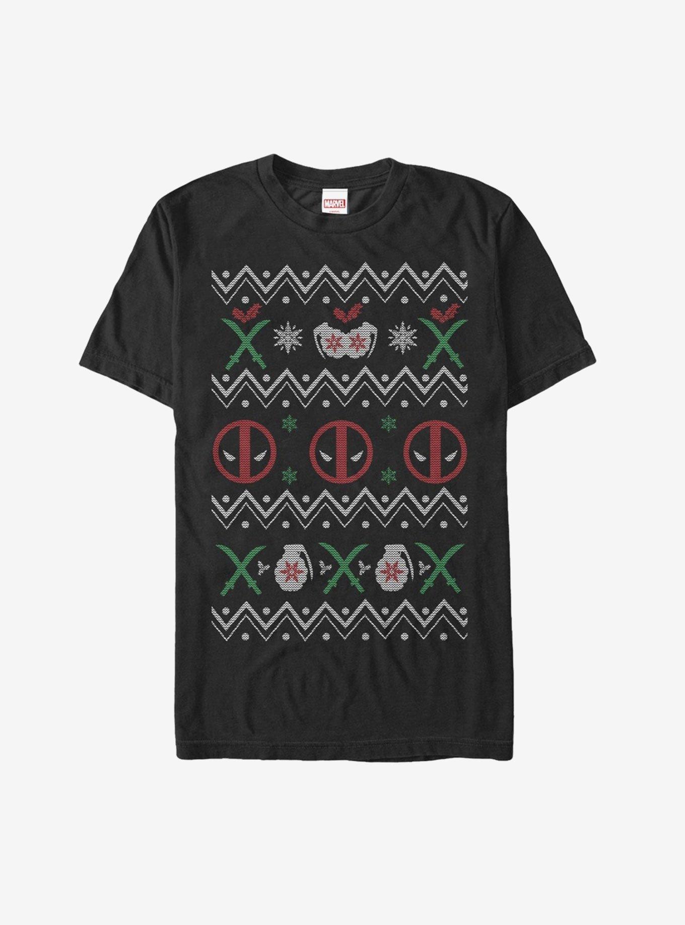 Marvel Deadpool Ugly Christmas Sweater T-Shirt, , hi-res