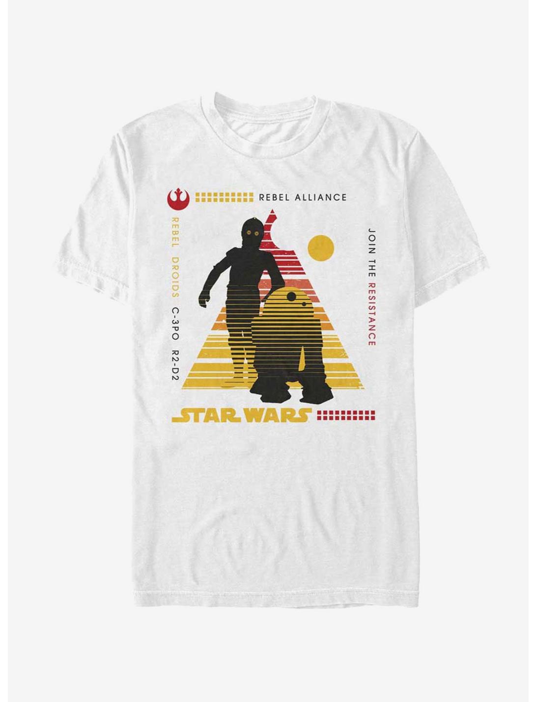 Star Wars Rebel Droids T-Shirt, WHITE, hi-res