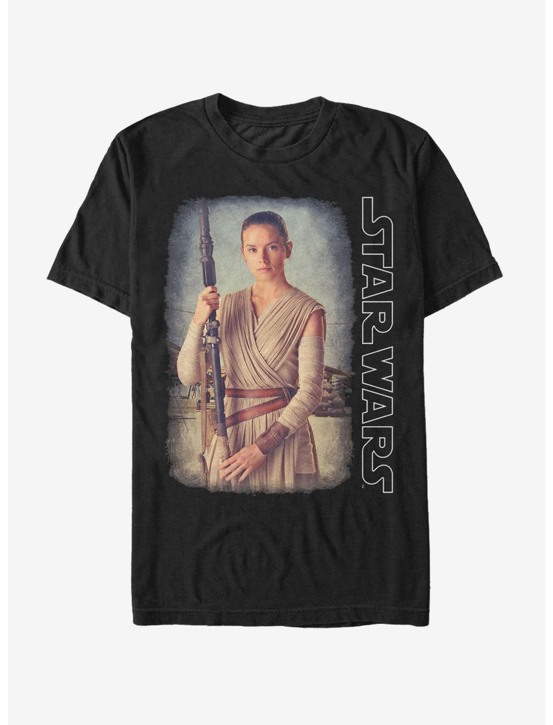 Star Wars Rey Jakku Desert T-Shirt, BLACK, hi-res