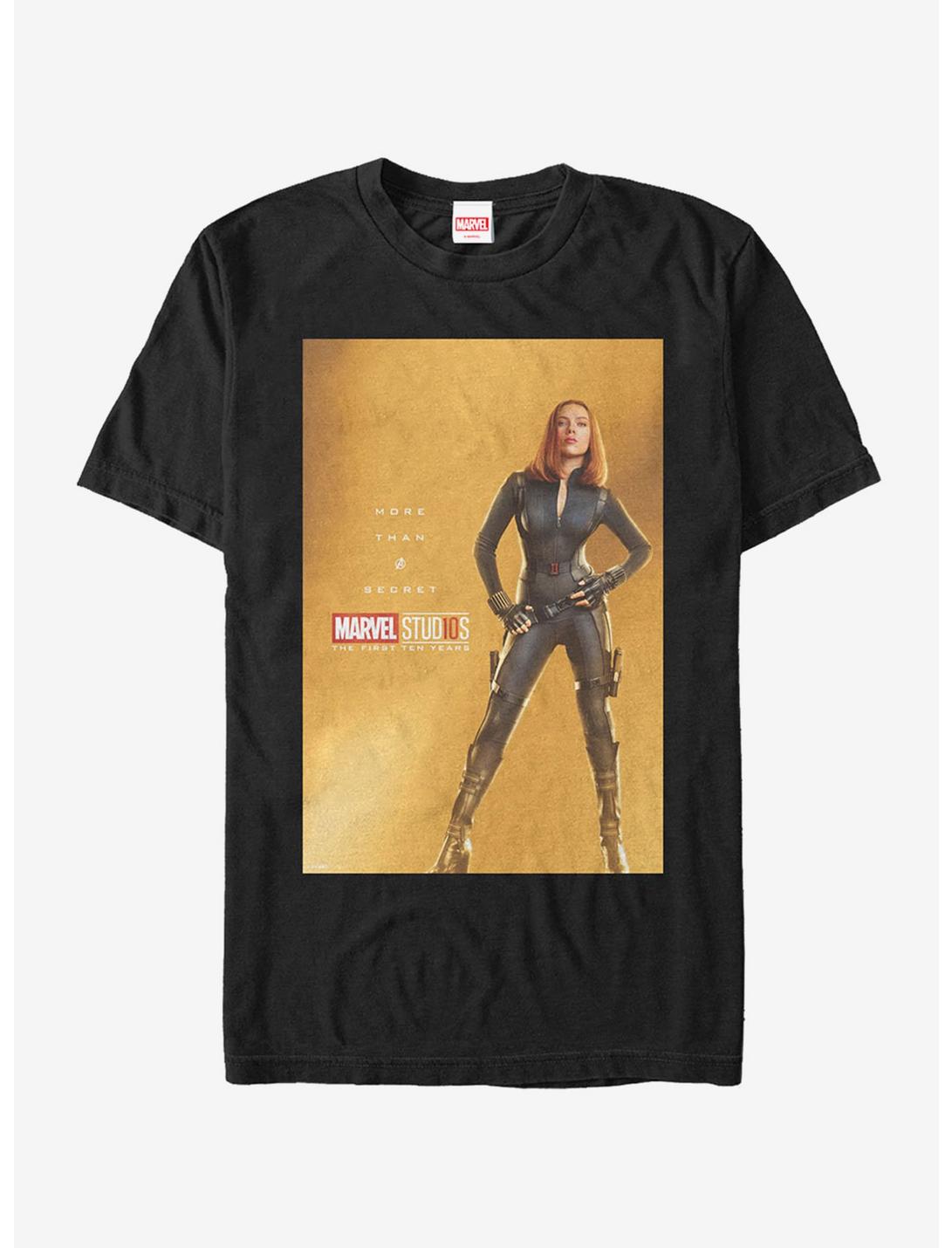 Marvel 10 Years Anniversary Black Widow T-Shirt, BLACK, hi-res