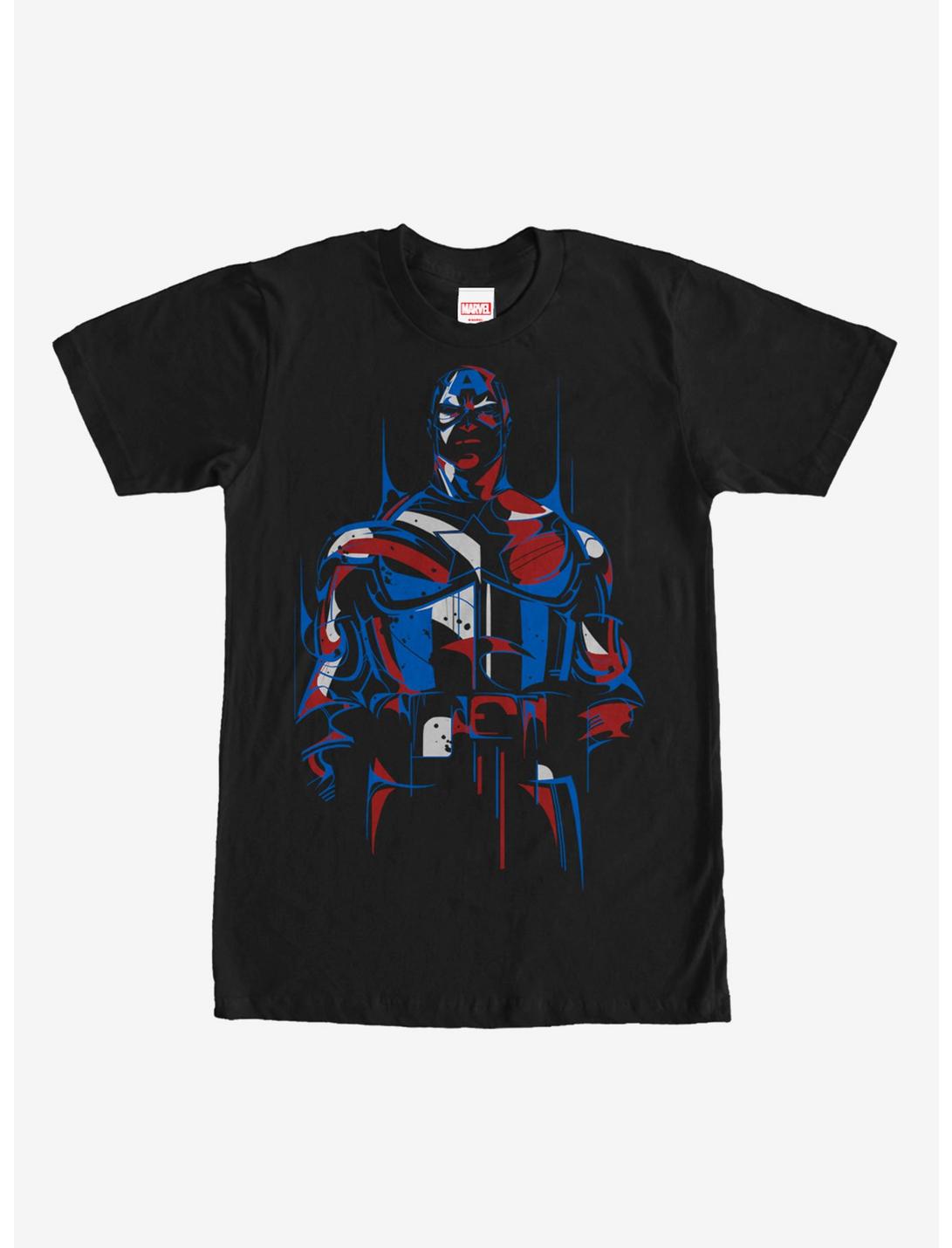 Marvel Captain America Modern T-Shirt, BLACK, hi-res
