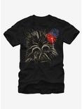 Star Wars Darth Vader Fireworks T-Shirt, BLACK, hi-res