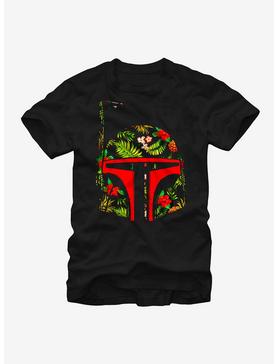 Star Wars Boba Fett Tropical Print Helmet T-Shirt, , hi-res