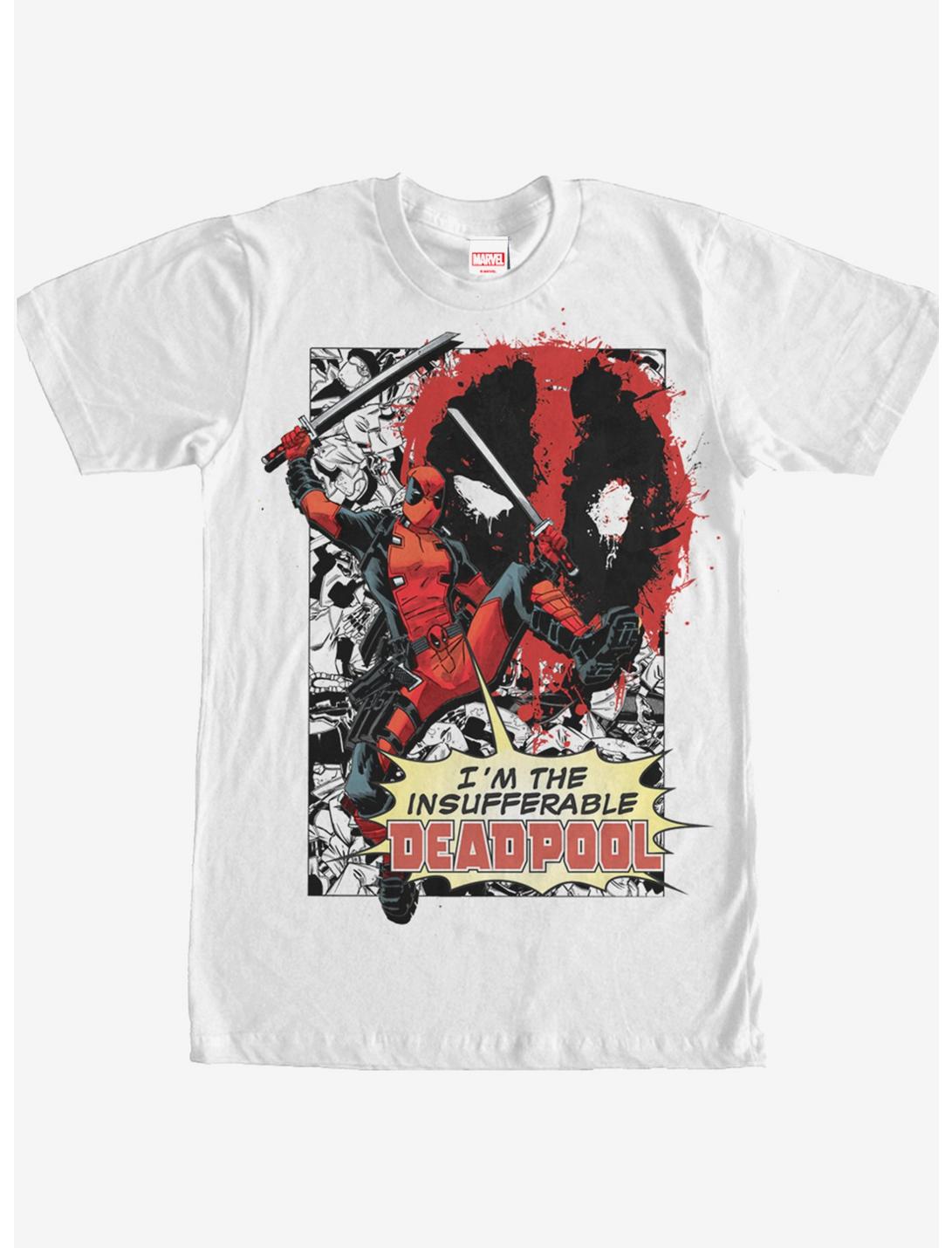 Marvel Deadpool Insufferable T-Shirt, WHITE, hi-res