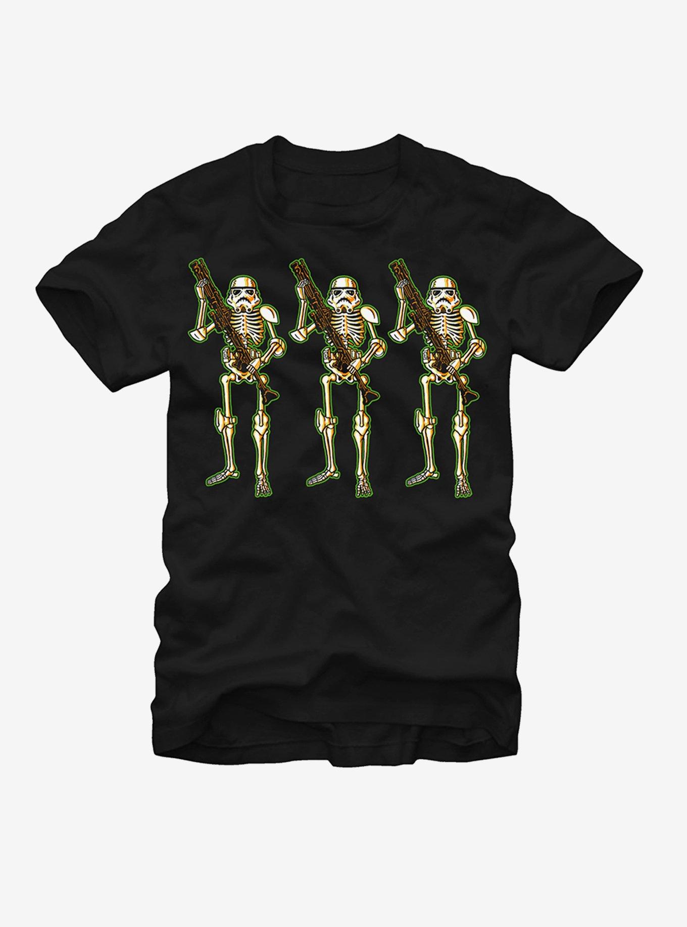 Star Wars Halloween Stormtrooper Skeletons T-Shirt, BLACK, hi-res