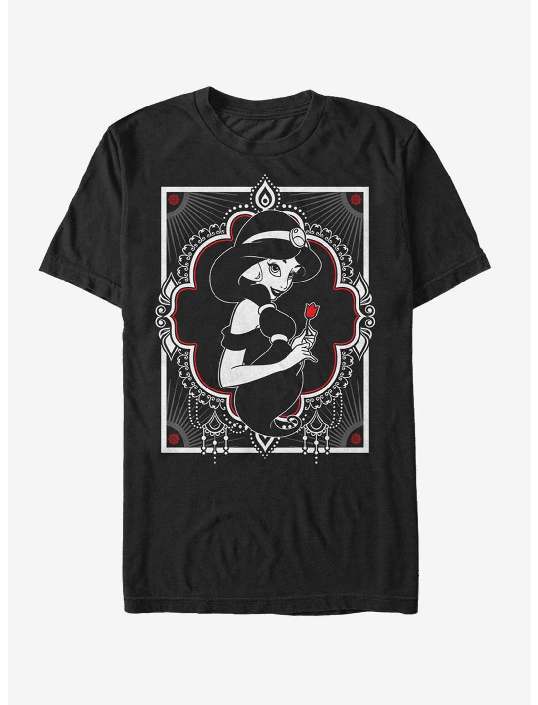 Disney Aladdin Jasmine Rose T-Shirt, BLACK, hi-res