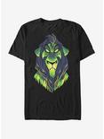 Disney The Lion King Scary Geometric Scar T-Shirt, BLACK, hi-res