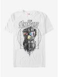 Marvel Avengers: Infinity War Gauntlet Drip T-Shirt, WHITE, hi-res