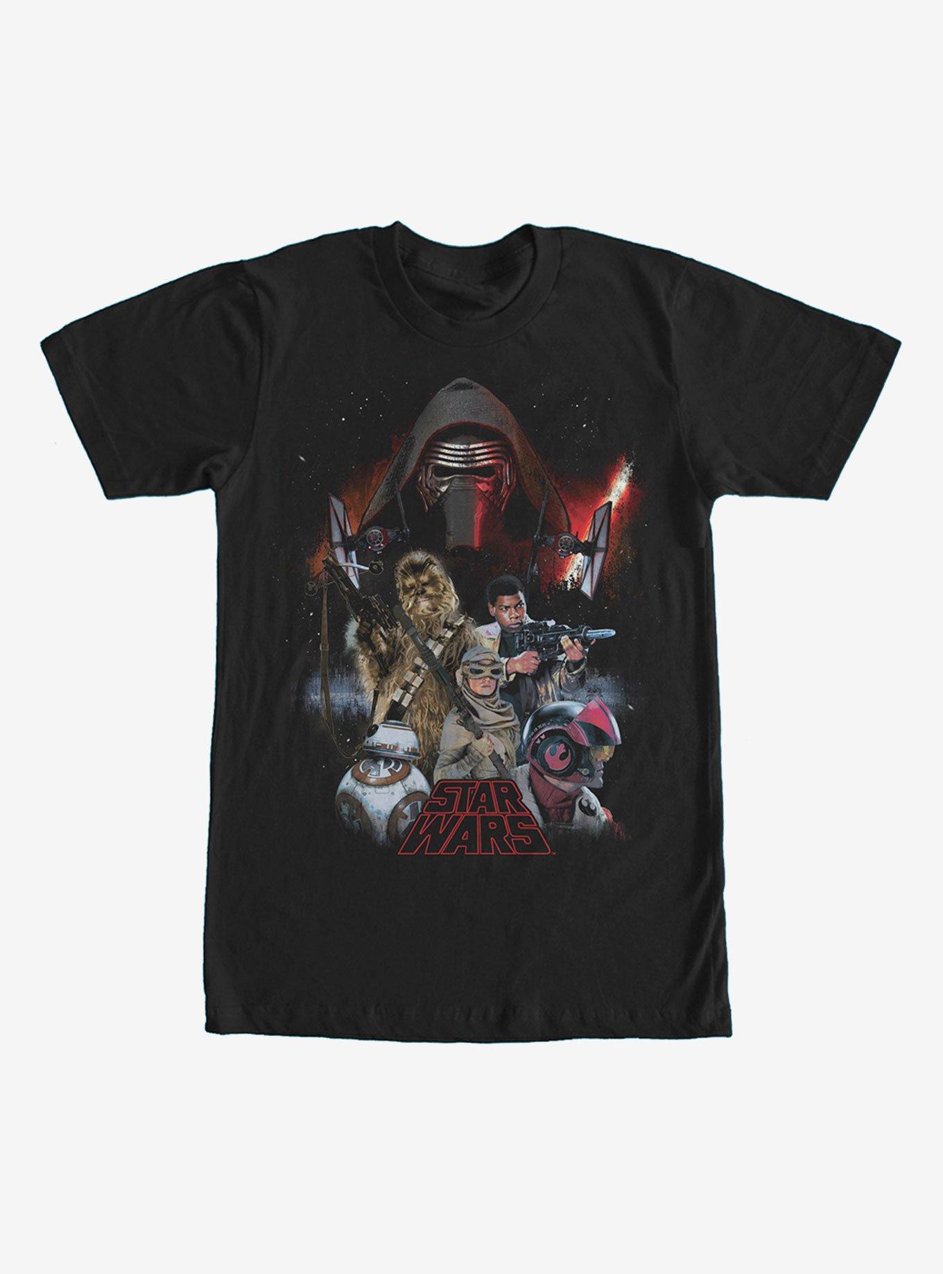 Star Wars Force Awakens Characters T-Shirt, , hi-res