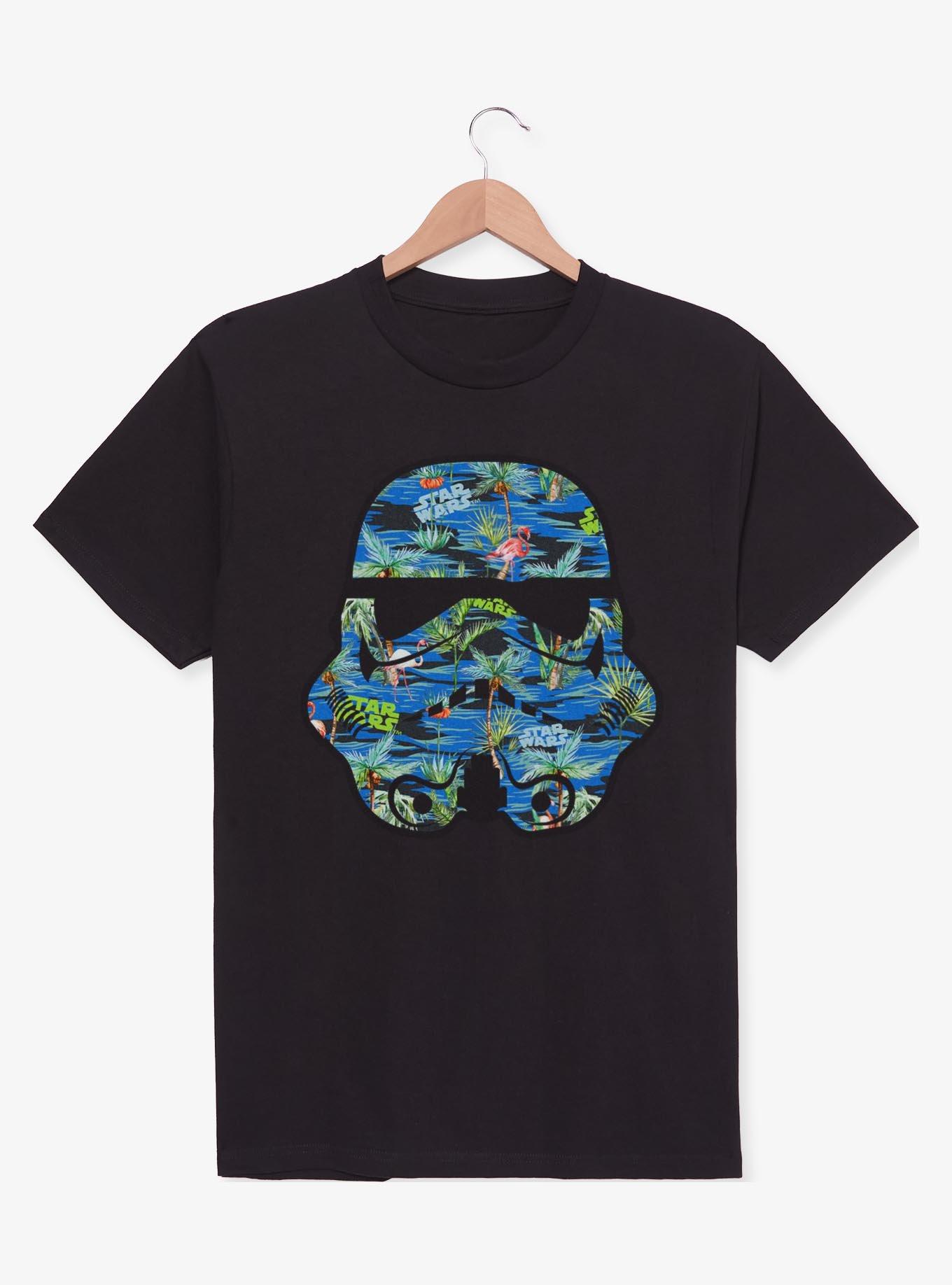 Star Wars Stormtrooper Helmet Flamingo Print T-Shirt