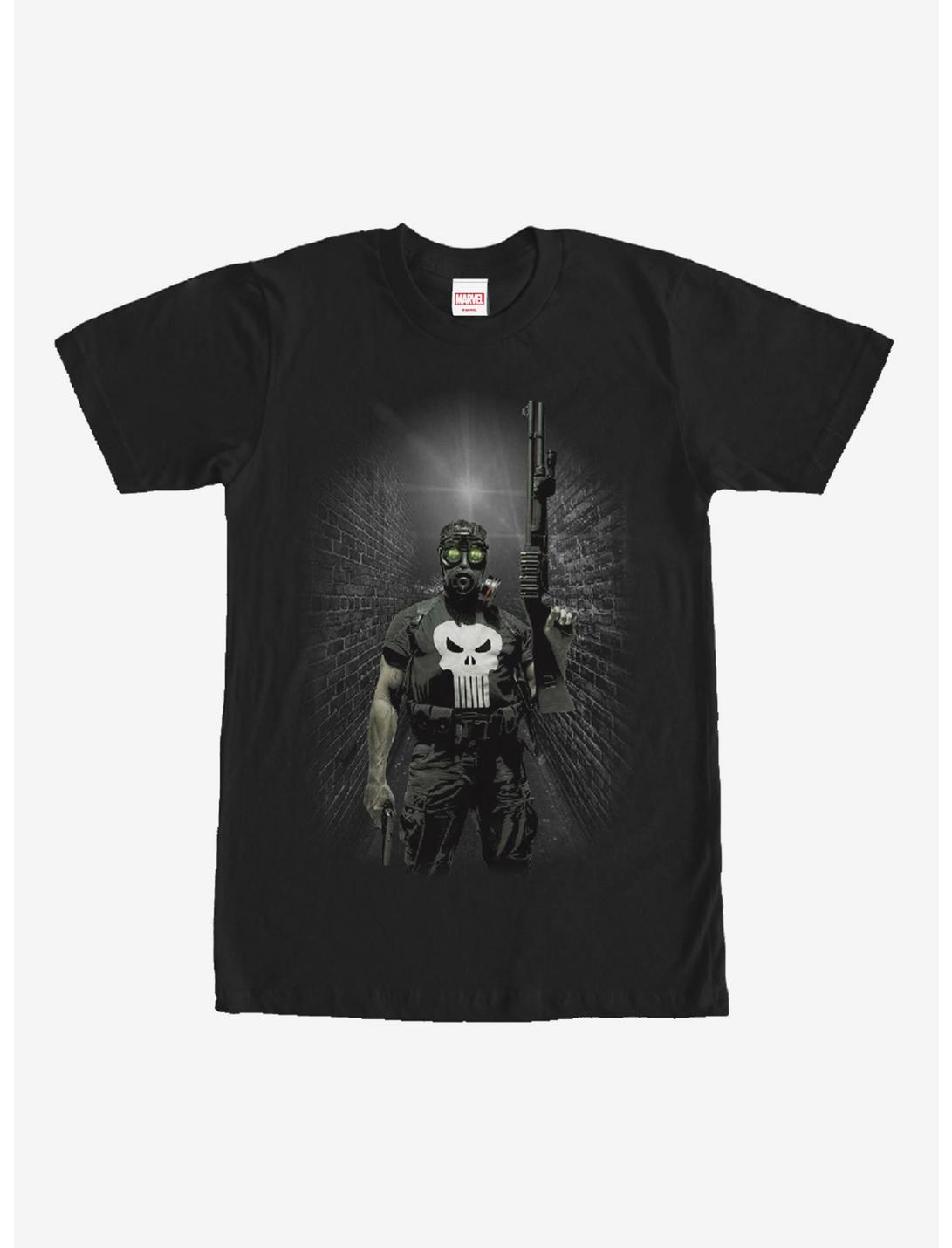 Marvel Punisher Gas Mask T-Shirt, BLACK, hi-res