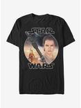 Star Wars Rey Jakku T-Shirt, BLACK, hi-res