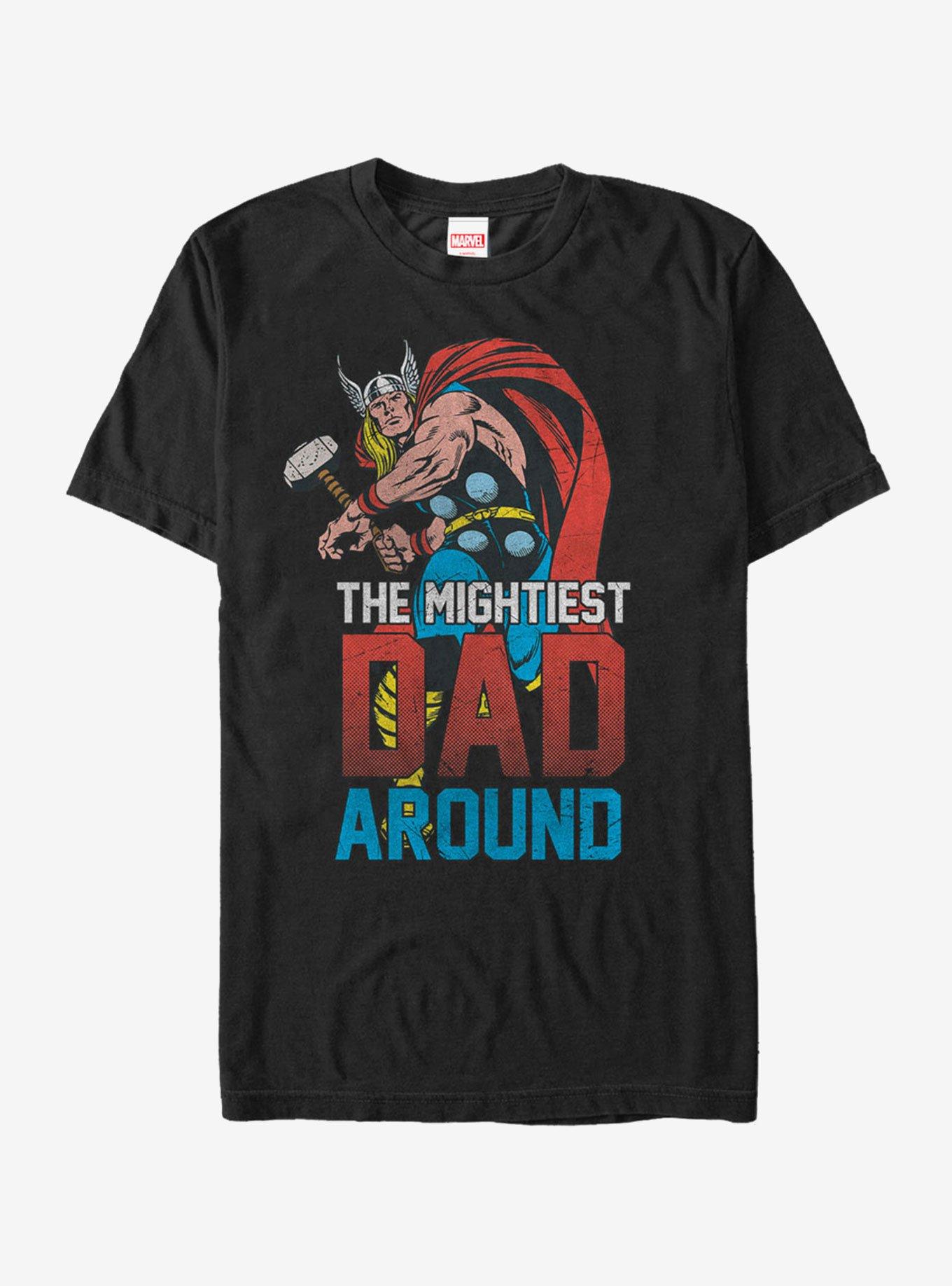 Marvel Thor Mightiest Dad T-Shirt, BLACK, hi-res