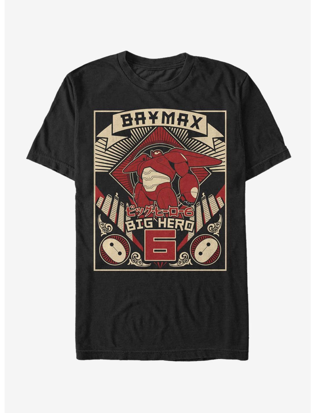 Disney Big Hero 6 Baymax Poster T-Shirt, BLACK, hi-res
