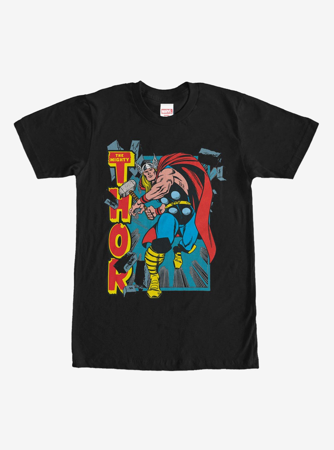 Marvel Mighty Thor Rock T-Shirt - BLACK | BoxLunch