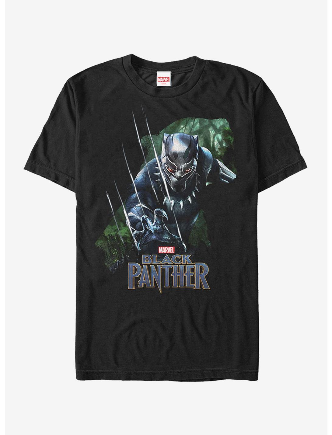 Marvel Black Panther 2018 Jungle Silhouette T-Shirt, BLACK, hi-res