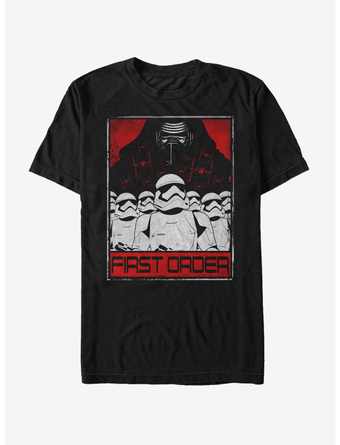Star Wars First Order Troops Assemble T-Shirt, BLACK, hi-res
