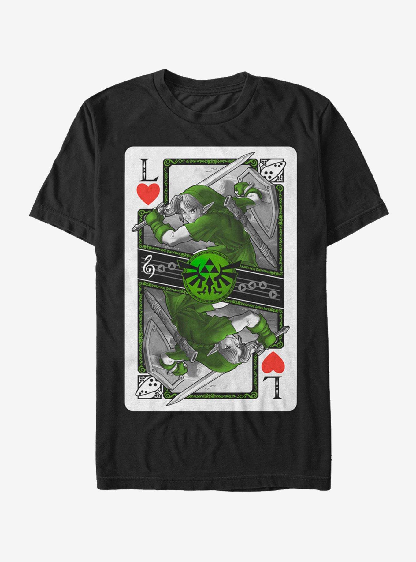 Nintendo Legend of Zelda Link Playing Card T-Shirt, , hi-res