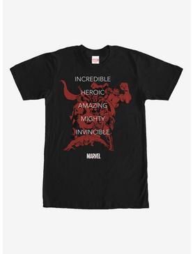 Marvel Heroic Words T-Shirt, , hi-res