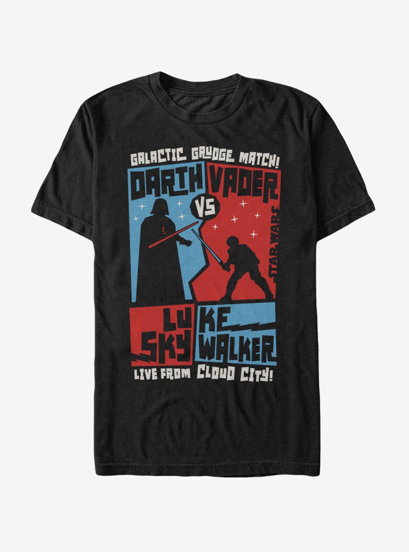 Star Wars Vader and Luke Grudge Match T-Shirt, BLACK, hi-res