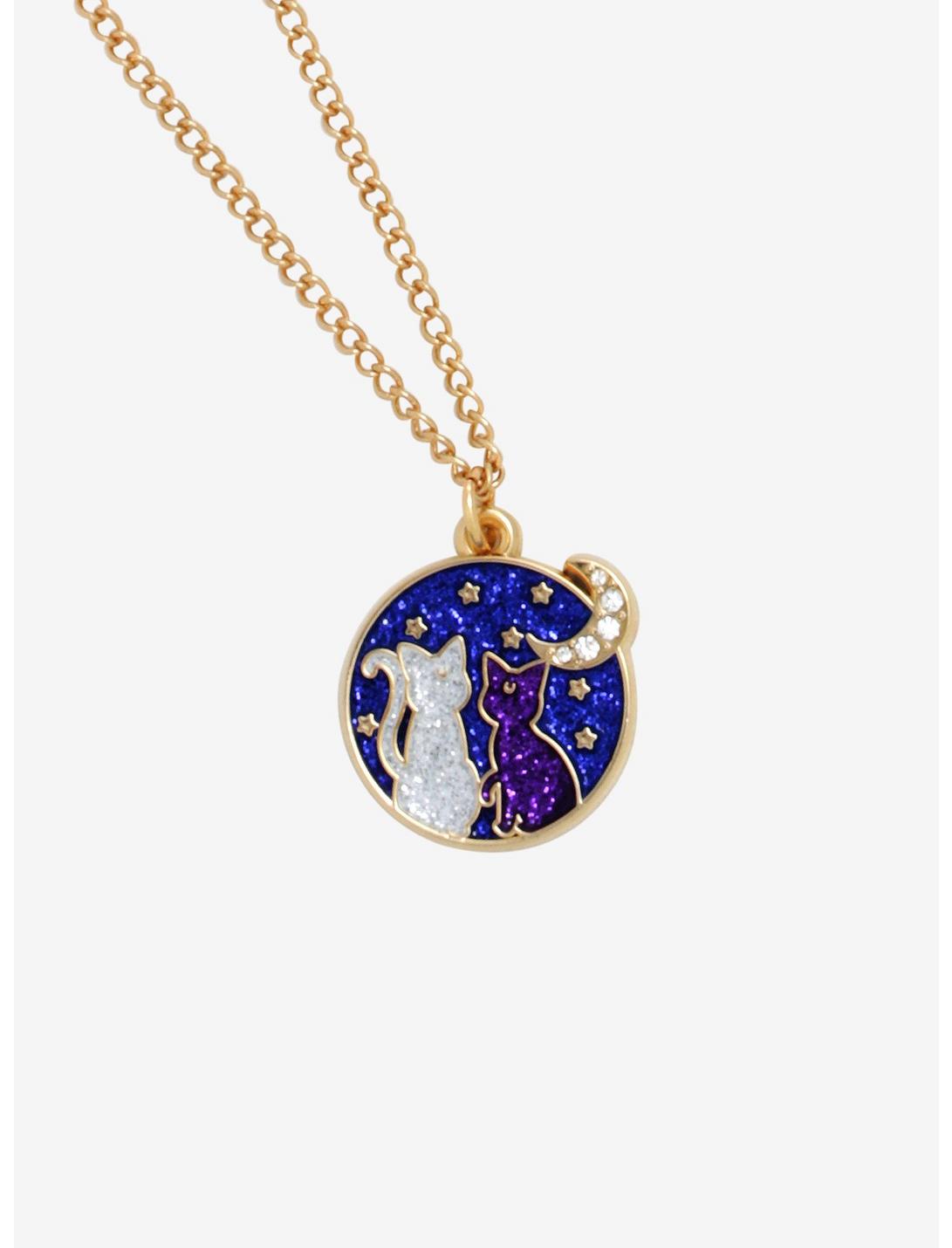 Sailor Moon Artemis & Luna Necklace - BoxLunch Exclusive, , hi-res