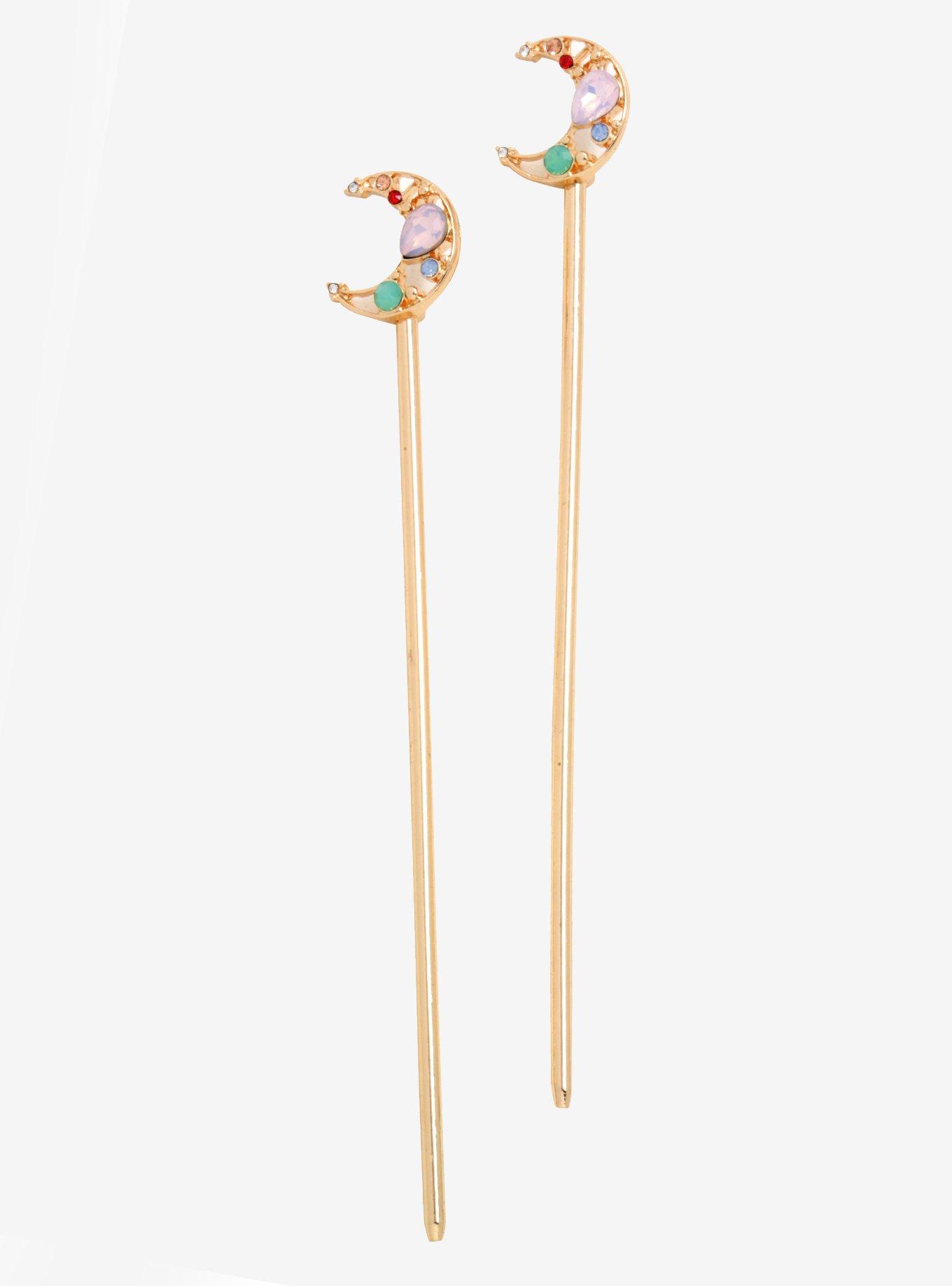 Sailor Moon Gold Hair Sticks - BoxLunch Exclusive, , hi-res
