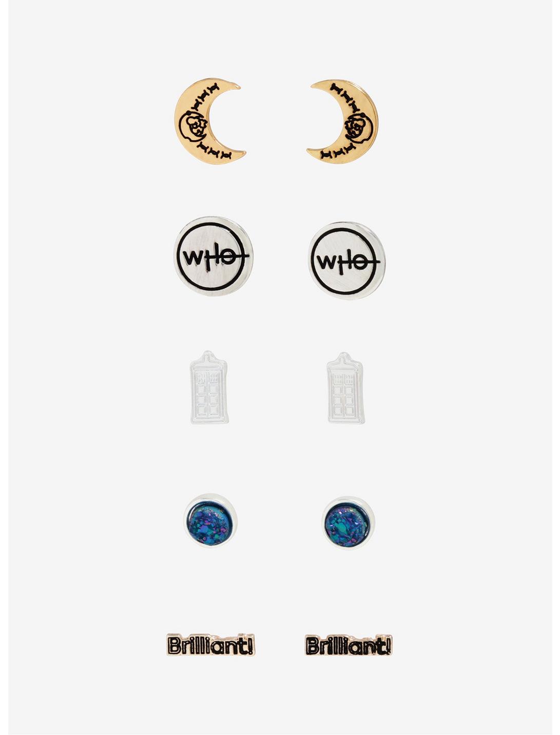 Doctor Who Brilliant Earring Set 5 Pairs - BoxLunch Exclusive, , hi-res