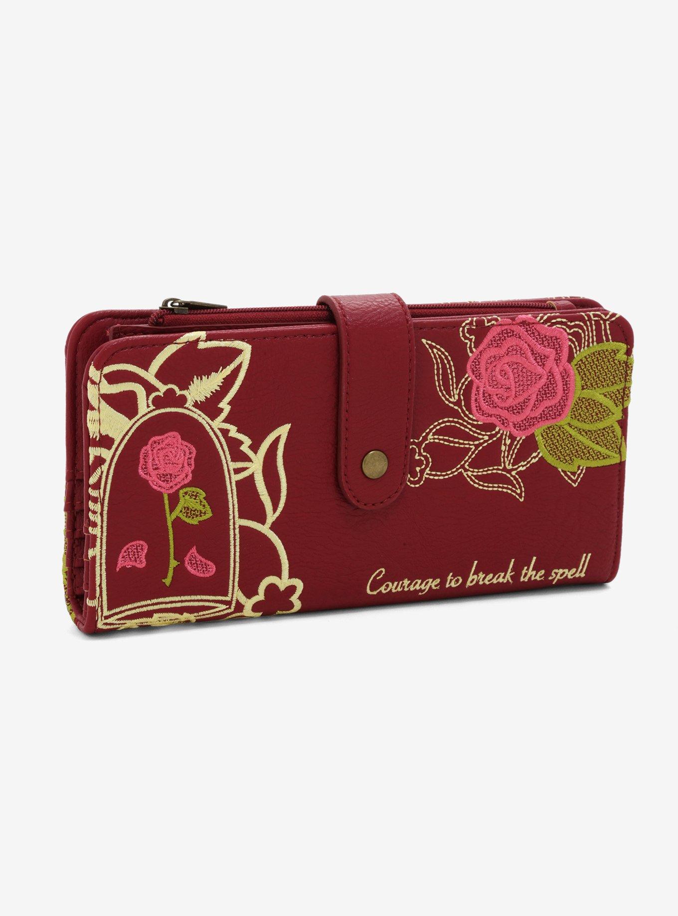 Loungefly Disney Beauty And The Beast Enchanted Rose Wallet BoxLunch Exclusive BoxLunch