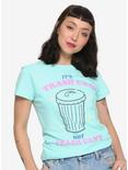 Jessie Paege Trash Can Girls T-Shirt Hot Topic Exclusive, TEAL, hi-res