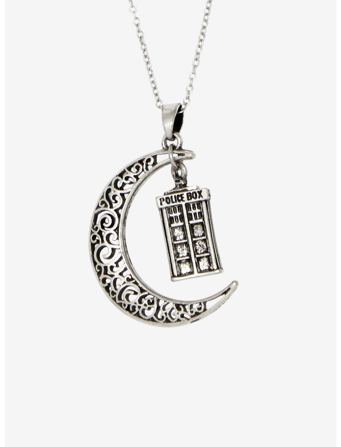 Doctor Who Moon TARDIS Necklace, , hi-res