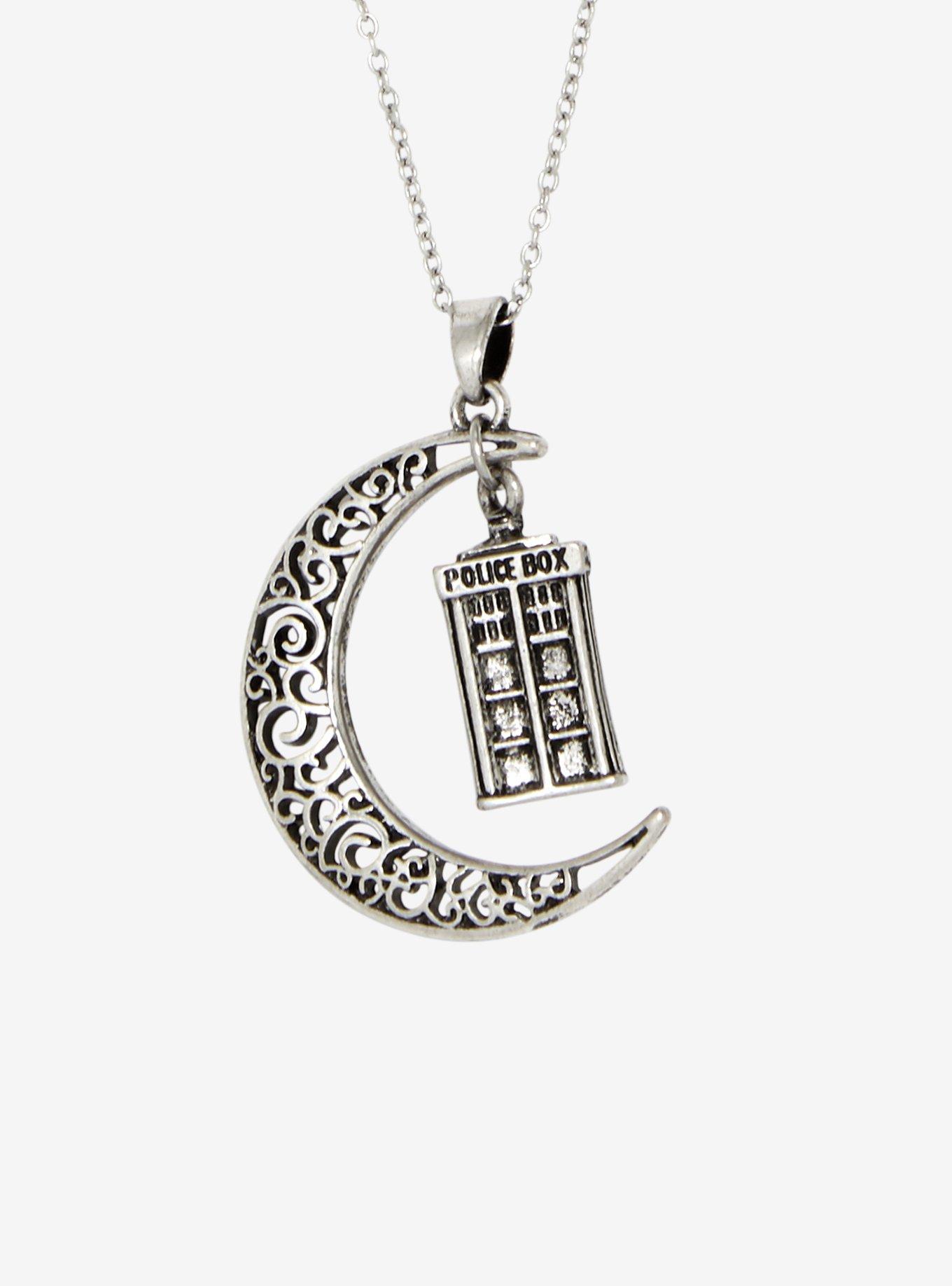Doctor Who Moon TARDIS Necklace, , hi-res