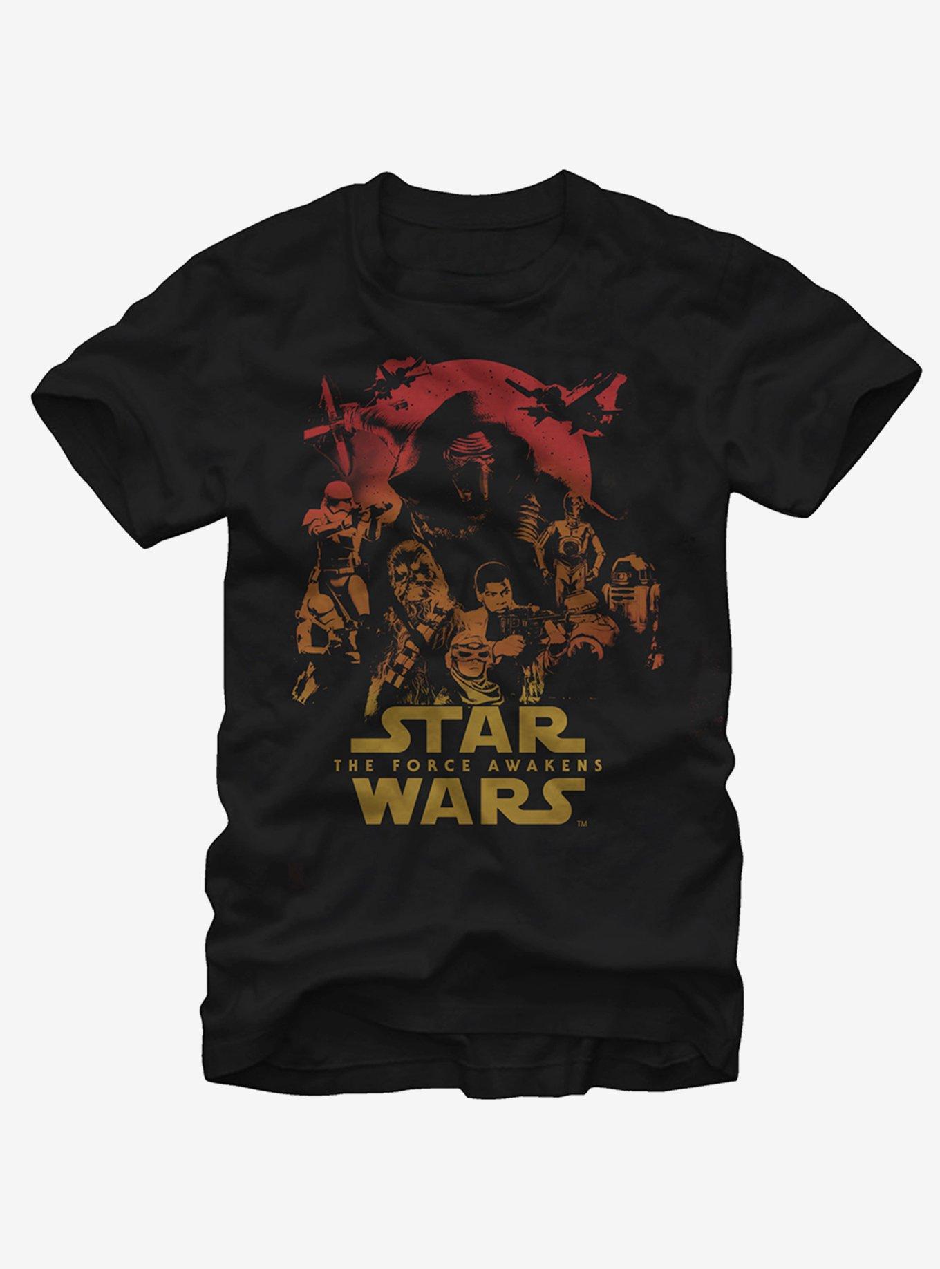Star Wars The Force Awakens Group Shot T-Shirt, , hi-res