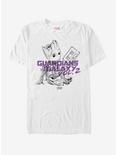 Marvel Guardians of the Galaxy Vol. 2 Groot Music T-Shirt, WHITE, hi-res