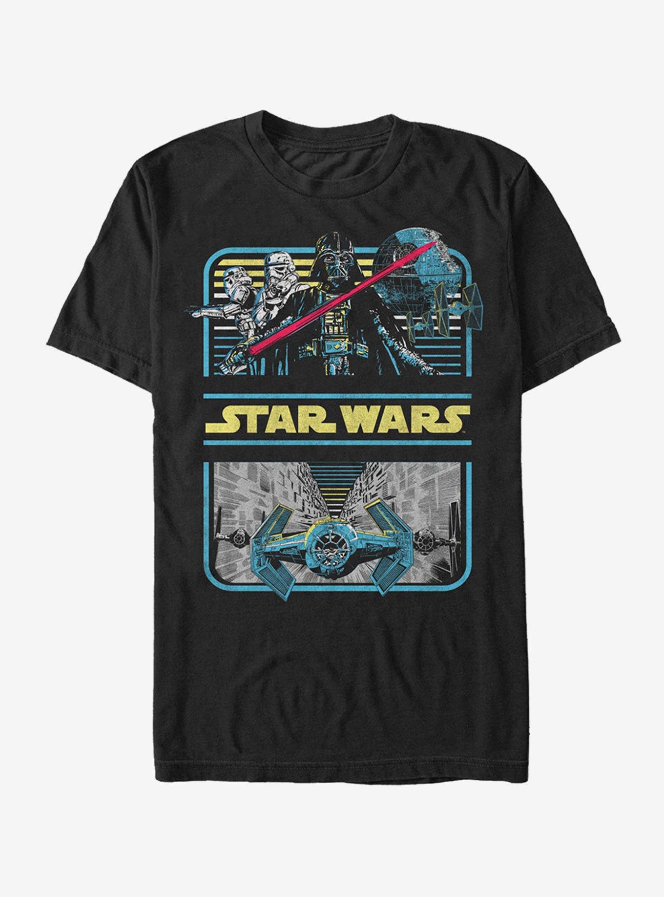 Star Wars Retro Darth Vader T-Shirt - BLACK | BoxLunch