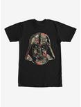 Star Wars Tropical Print Darth Vader Helmet T-Shirt, BLACK, hi-res